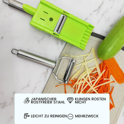 2-in-1 Profi-Schäler & Gemüseschneider