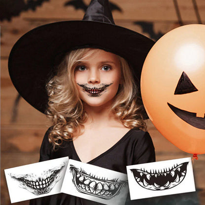 Halloween Scherz-Tattoos – 10 Temporäre Gruselaufkleber