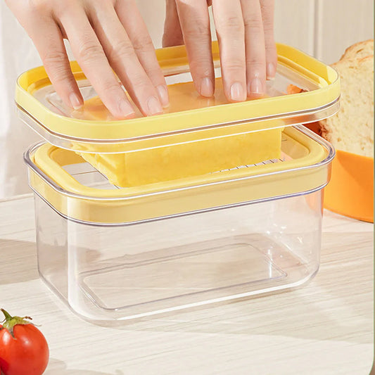 Butterdose mit integriertem Schneidesystem