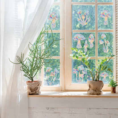 Bunte Fenster-Dekorfolien