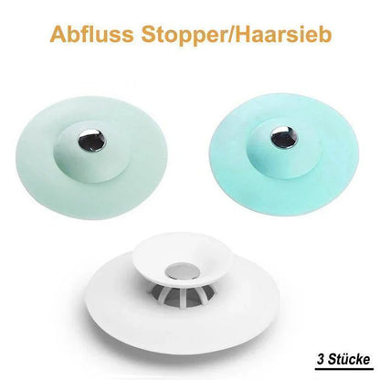 Flexibler Abfluss-Stöpsel mit Haarsieb