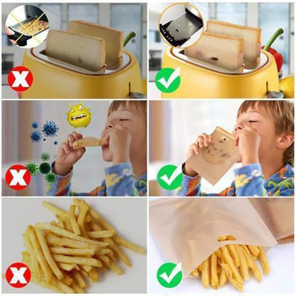 Wiederverwendbare Antihaft-Toaster-Taschen, 5er-Pack
