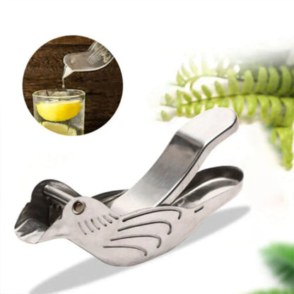 Elegante Zitronenpresse im Vogeldesign – Edelstahl