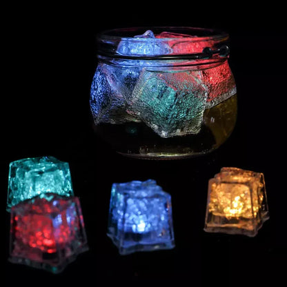 LED Eiswürfellichter – Mehrfarbiges Beleuchtungs-Set (12 Stück)