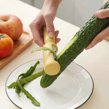 SchälFix – 2-in-1-Schälmesser mit Auffangbehälter