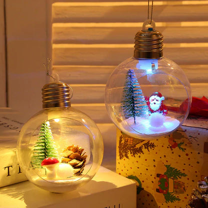 Leuchtende Weihnachtsbaumkugeln
