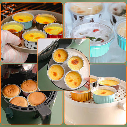 Praktische Aluminium-Backförmchen – Perfekt für Backen, Grillen & Kochen!