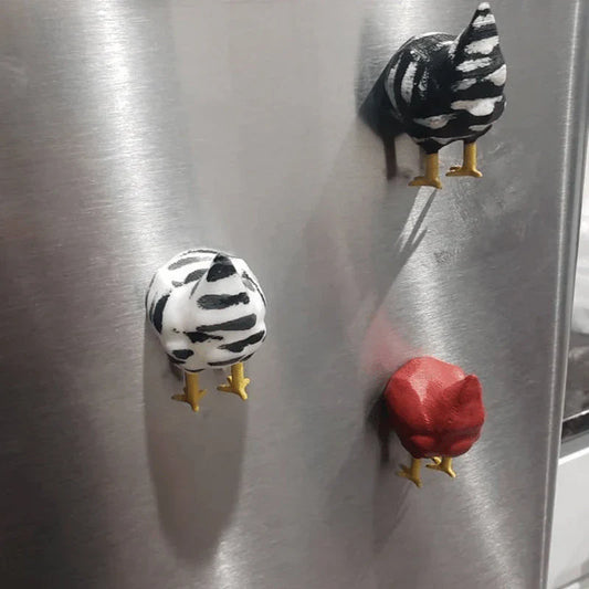 Lustiger 3D-Huhn-Magnet – Ein witziges Highlight für deinen Kühlschrank