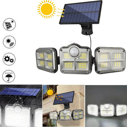 Solar-Wandleuchte mit Bewegungsmelder und Fernbedienung