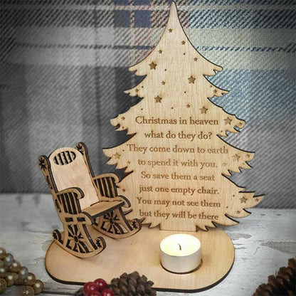Weihnachts Holz-Kerzenhalter