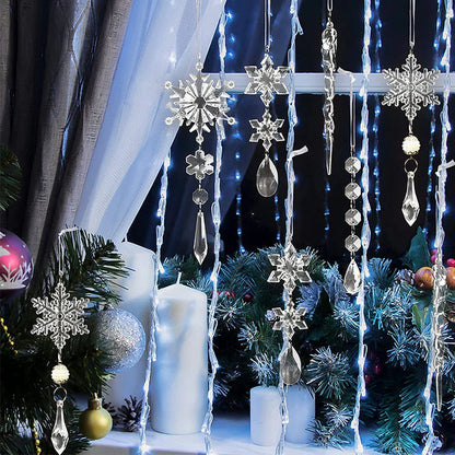 Kristall-Schneeflocken Weihnachtsbaumschmuck