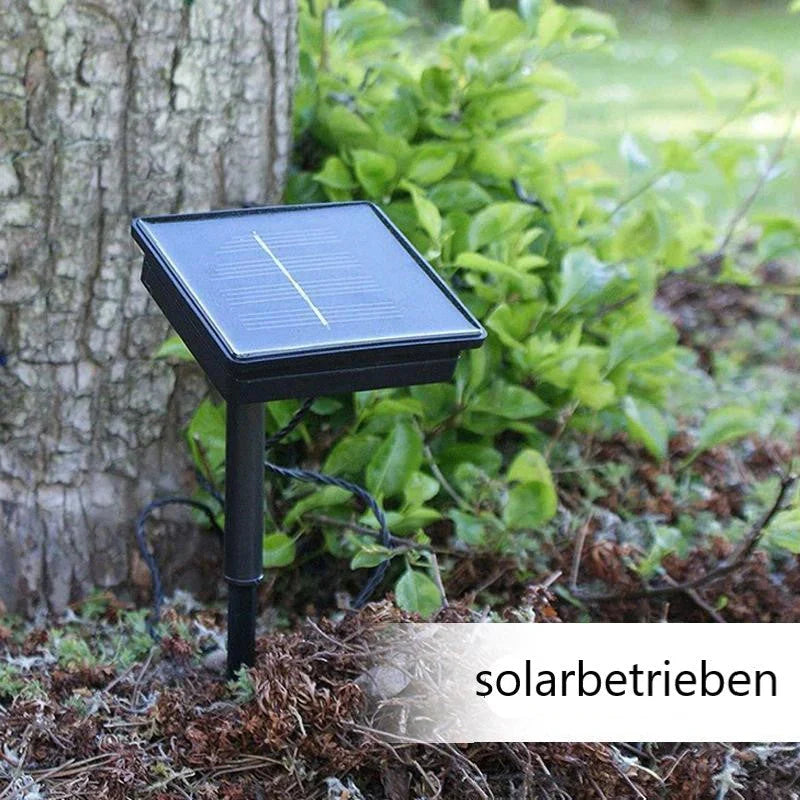Solarbetriebene Rattan-Lichterkette – Stimmungsvolles Licht für Ihr Zuhause