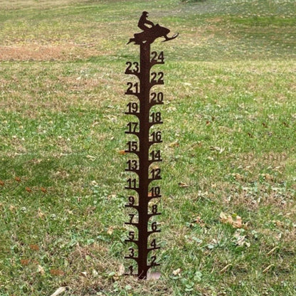 SchneeMesser – Dekorative Schneetiefenanzeige für den Garten