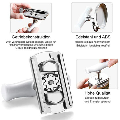 Universeller Edelstahl-Dosenöffner – Verstellbar für jede Größe!