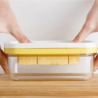 Butterdose mit integriertem Schneidesystem