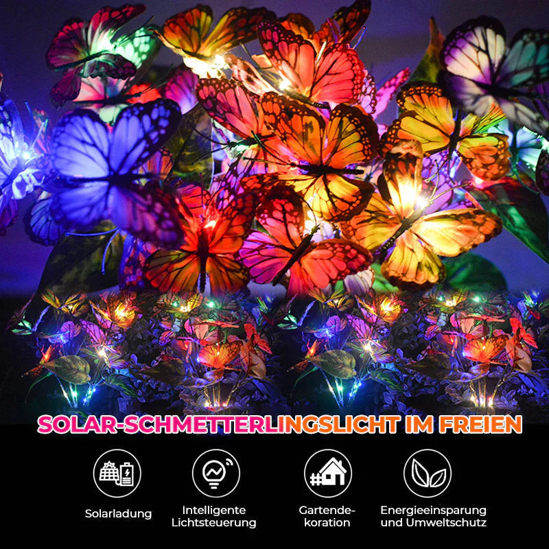 Solar-Schmetterlingslichter für den Garten