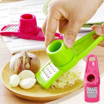 Handlicher Knoblauchschneider mit Handschutz