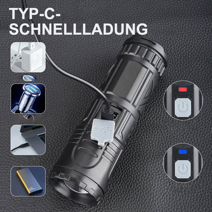 LeuchtPro – Teleskop-Zoom-Taschenlampe für jede Situation