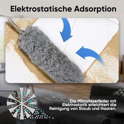 Teleskop-Staubwedel – Müheloses Reinigen hoher und schwer erreichbarer Stellen!