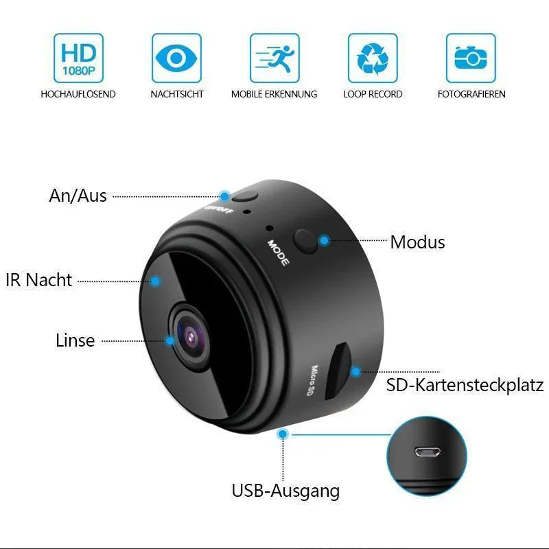 1080p Magnetische Mini WiFi Kamera