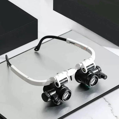 LED-Lupenbrille mit Vergrößerung