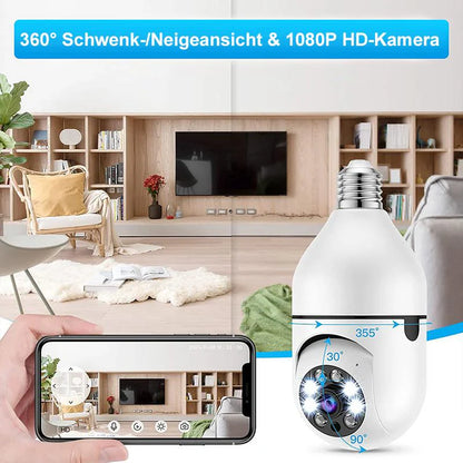 Smart Wireless Überwachungskamera mit integrierter Lampe