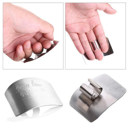 Edelstahl Fingerschutz für sicheres Schneiden