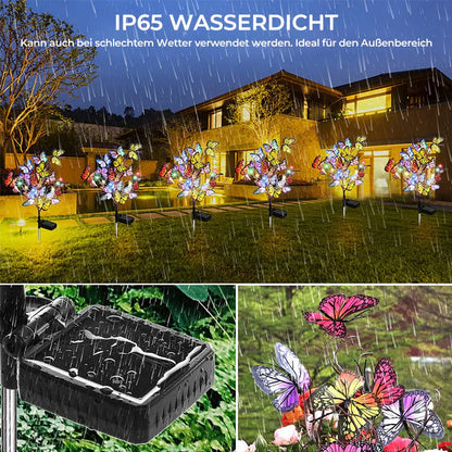 Solar-Schmetterlingslichter für den Garten