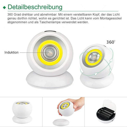 LED-Sensorlicht mit Magnet-Halterung