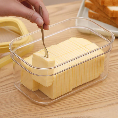 Butterdose mit integriertem Schneidesystem