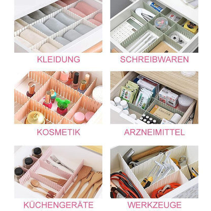 Verstellbare Schubladenteiler für optimale Ordnung