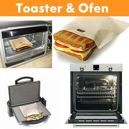 Wiederverwendbare Antihaft-Toaster-Taschen, 5er-Pack