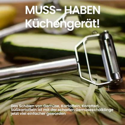 2-in-1 Profi-Schäler & Gemüseschneider