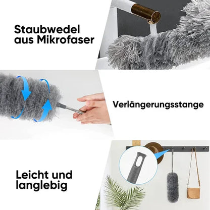 Teleskop-Staubwedel – Müheloses Reinigen hoher und schwer erreichbarer Stellen!