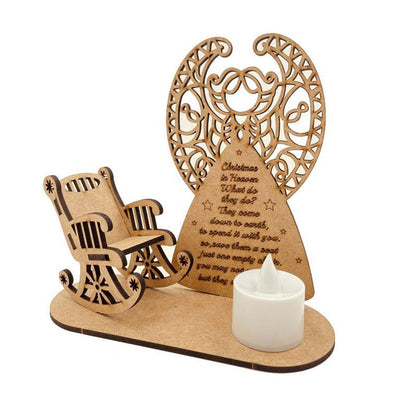 Weihnachts Holz-Kerzenhalter