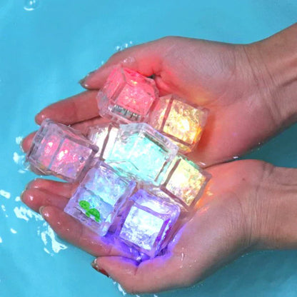 LED Eiswürfellichter – Mehrfarbiges Beleuchtungs-Set (12 Stück)