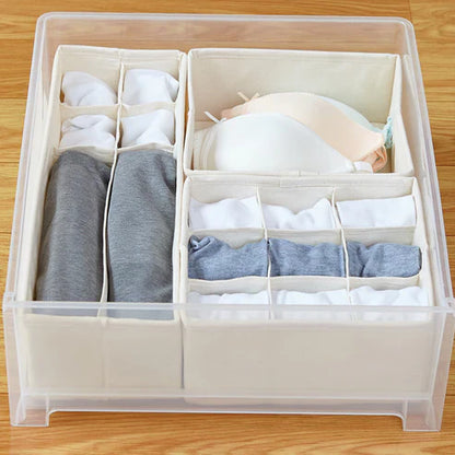 Faltbare Aufbewahrungsbox mit Fächern