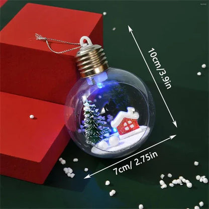 Leuchtende Weihnachtsbaumkugeln
