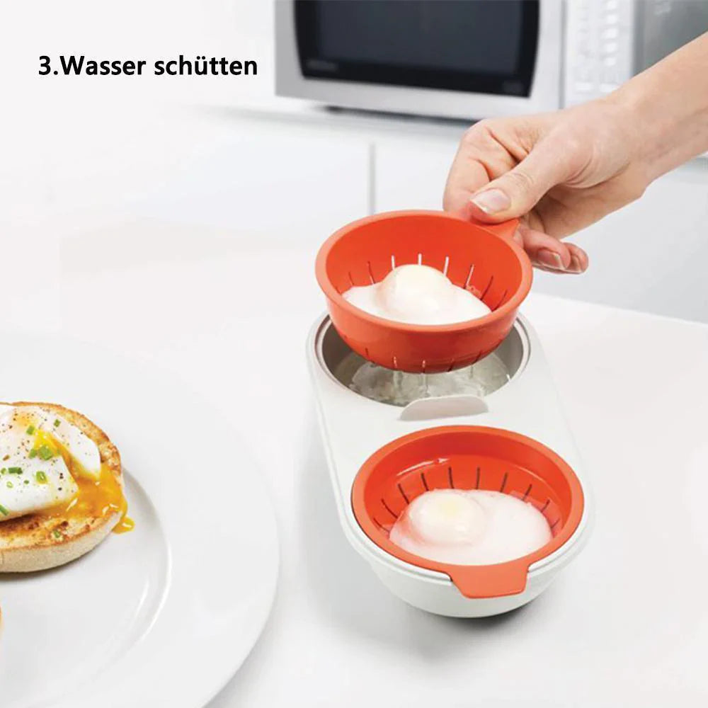 Mikrowellen-Eierkocher für Gedämpfte Eier – Perfekt für den schnellen Genuss