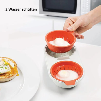 Mikrowellen-Eierkocher für Gedämpfte Eier – Perfekt für den schnellen Genuss