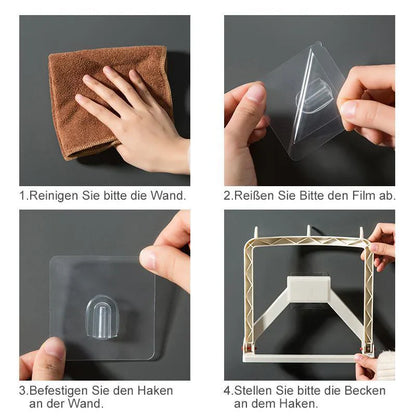 Flexibles Badezimmer-Regal mit Rückprallfunktion