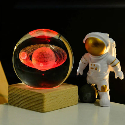 SternenGlanz – 3D Kristallkugel mit LED-Licht