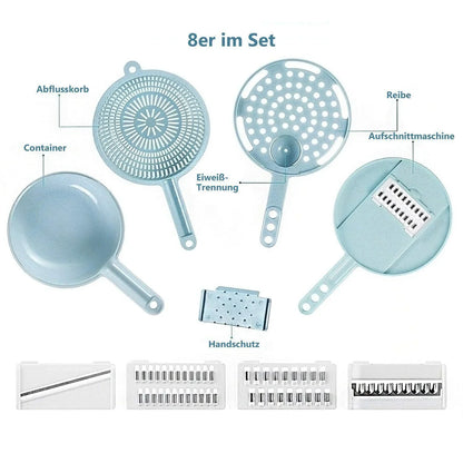 9-in-1 Multifunktionaler Gemüseschneider Set