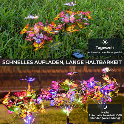 Solar-Schmetterlingslichter für den Garten
