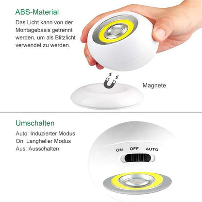 LED-Sensorlicht mit Magnet-Halterung