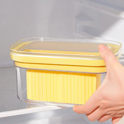 Butterdose mit integriertem Schneidesystem