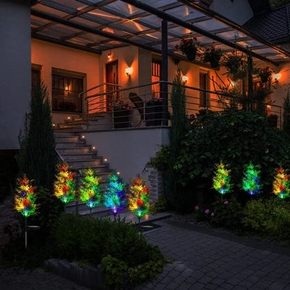 Solarbetriebene Weihnachtsbaum-Gartenleuchten – Magische Beleuchtung für dein Zuhause!