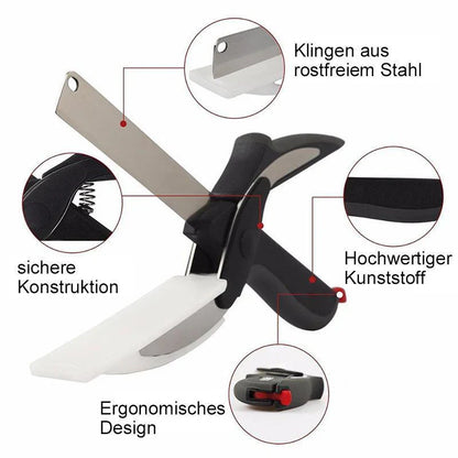 Multifunktionale 2-in-1 Küchenschere