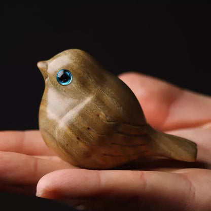 Handgefertigter Sandelholz Vogel