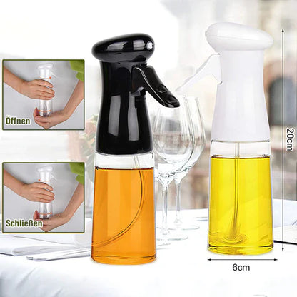 Druckluft-Sprühflasche für Öl – Perfekte Dosierung für gesundes Kochen!